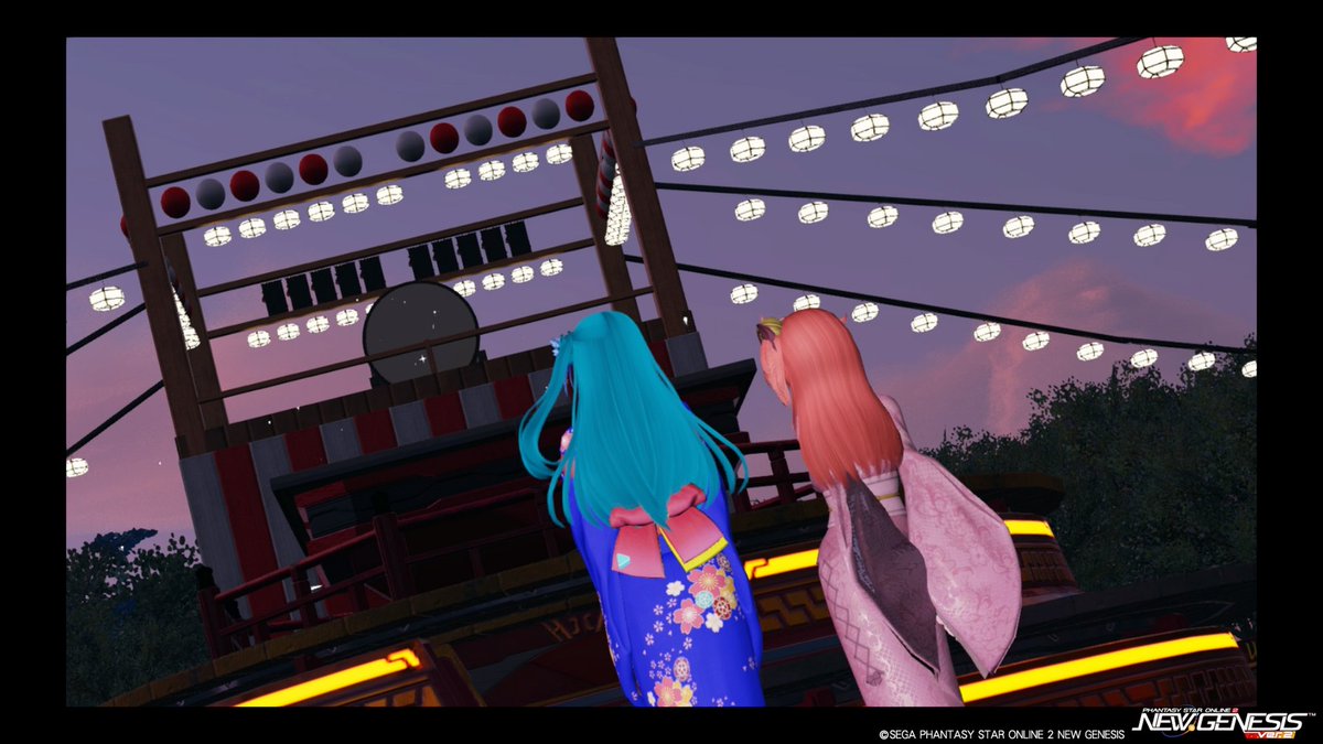 B3Kpu's tweet photo. #PSO2NGS_SS
#メンテの日じゃないけどＳＳを貼る 
こんまちー！
みこめっとで夏祭りに遊びに行ってきました https://t.co/MMlxfy4Z18