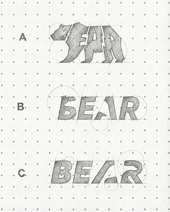 tripletfandom's tweet photo. A,B or C? Bear logo idea (logomakervn) https://t.co/Vphf0XGFim