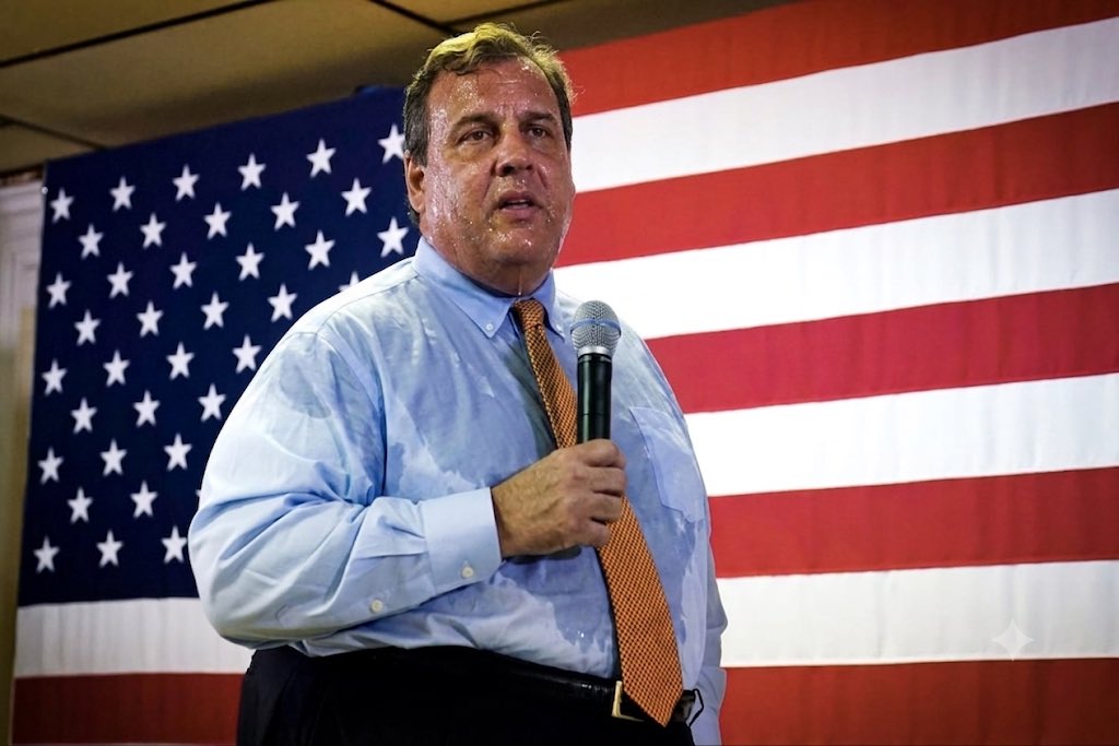 Schizopost69's tweet photo. Chris Christie farted on the senate floor. 

Follow: @Schizopost69 https://t.co/52ATn8bbRj