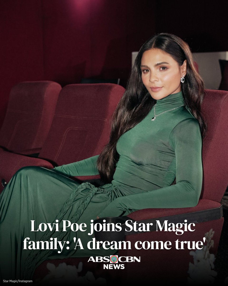 ABSCBNNews's tweet photo. WELCOME, POE! 👋

Lovi Poe is the newest Kapamilya artist after she signed with ABS-CBN talent agency Star Magic.

Read more on her grand Kapamilya welcome: https://t.co/8BJlWicFKI https://t.co/d9mmwM10bX