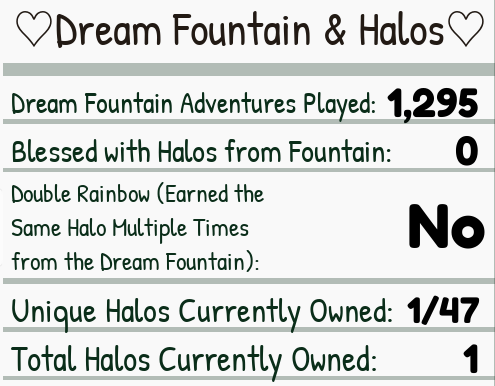 glacialspectre's tweet photo. *CORRECTION* watch ME, get the halo on my 1,300 wish. I will get jellyfish. I will not let that fountain girl stop me. https://t.co/oAjJGVw6Hv