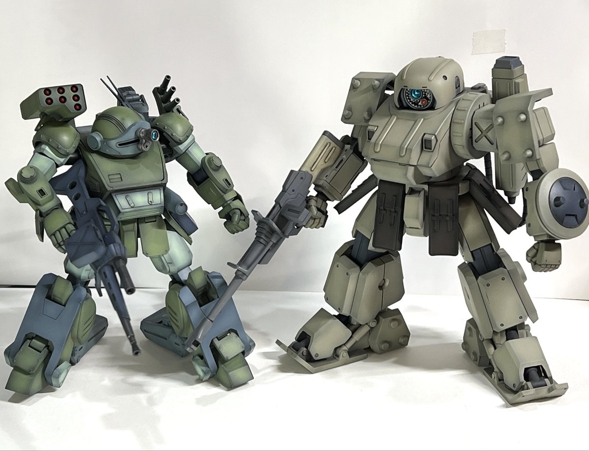 yamags's tweet photo. [再版] 1/35エルドスピーネ　￥16000  
こちらは在庫一桁台になります。
キットは半固定ポーズで、関節きつめにすればセミ可動にできます。頭部は孤影版形状も付属。
ぜひWaveの1/35バーグラリードッグと並べてください～
 #wf2026s #装甲騎兵ボトムズ #赫奕たる異端 https://t.co/tifEZu9nXX