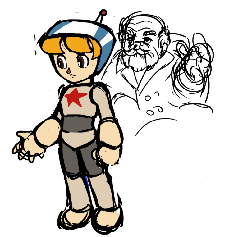 GraTiffers's tweet photo. I improved Kite's design. I may have to simplify the guy who saved him(The one on the right) https://t.co/dM8iSHNY0F