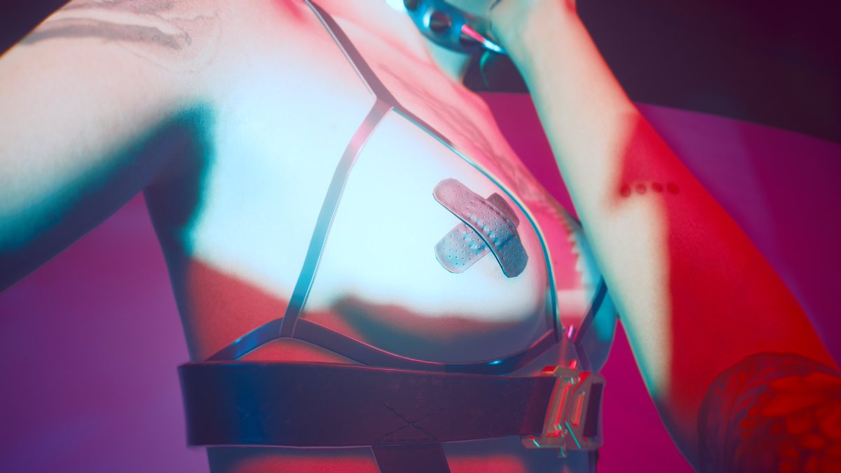 VOID_800's tweet photo. Meredith Stout Sex Scene PhotoShoot

#Cyberpunk2077 #meredithstout #tits #boobs #pasties #nipplebandaids https://t.co/isFcq556yB
