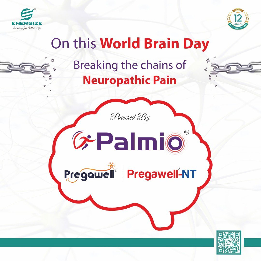 energize_p's tweet photo. World Brain Day | 22nd July
Proudly supported by our neuro portfolio:
Palmio™ | Pregawell® | Pregawell-NT®
#WorldBrainDay #BrainHealth #Neurology #NeuropathicPain #Healthcare #MedicalInnovation #EnergizePharmaceuticals #Palmio #Pregawell #PregawellNT #ServingForBetterLife https://t.co/UJir3Nr77D