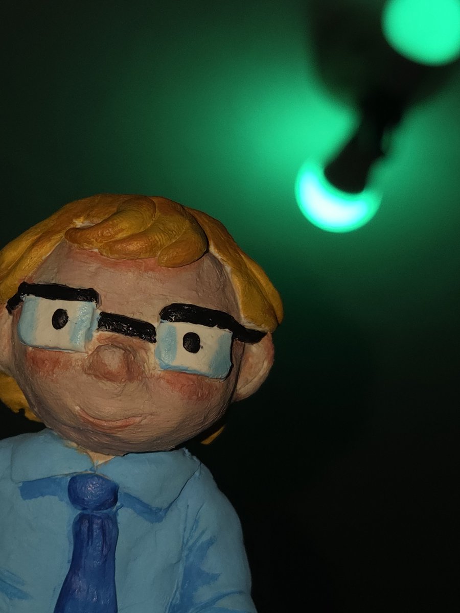 aerospiders's tweet photo. polymer clay sculpture fanart for the greatest inventor to have ever invented @JohnCogs5 !!! BIG BIG FAN!! (got my hands on some cogs fluid for this but dont tell 🤫) https://t.co/LhQeMvukeK