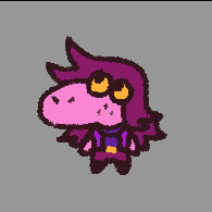 virtualviscera's tweet photo. i drew this susie in a magma shes making me cry so much she only needs one popcorn #deltarune https://t.co/ryiNhxe9DL