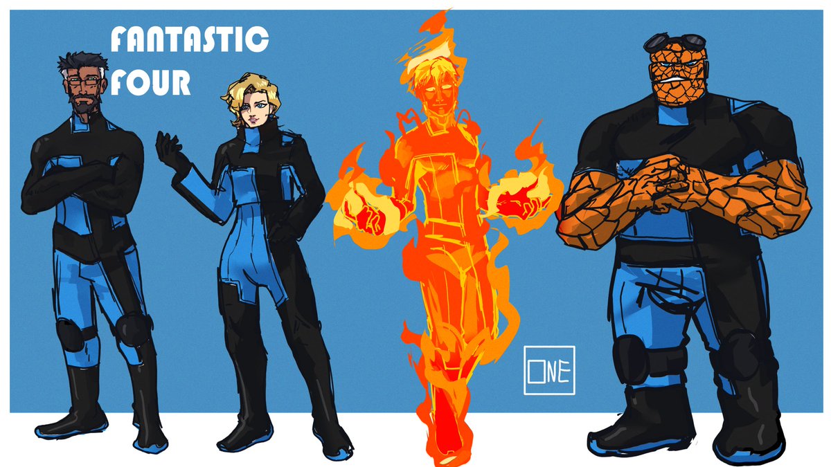Oneshotreborn1's tweet photo. Alt suit colors 
#marvel #fantasticfour https://t.co/MRDjIDsCs4