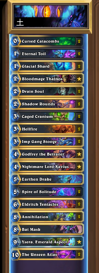 ClarkHELLSCREAM's tweet photo. DAY ONE PATCH for VIolet Hold! 31-16 testing new ideas!

20-5 Void DH - Easily the strongest buffs from the patch. Void DH is a REAL DECK NOW.

7-5 Control Handlock - Solid control gameplan. Win w/ big stats or big burst.

4-6 Egg DK - Only good deck for Sawbones. https://t.co/DV8ON3oNSI