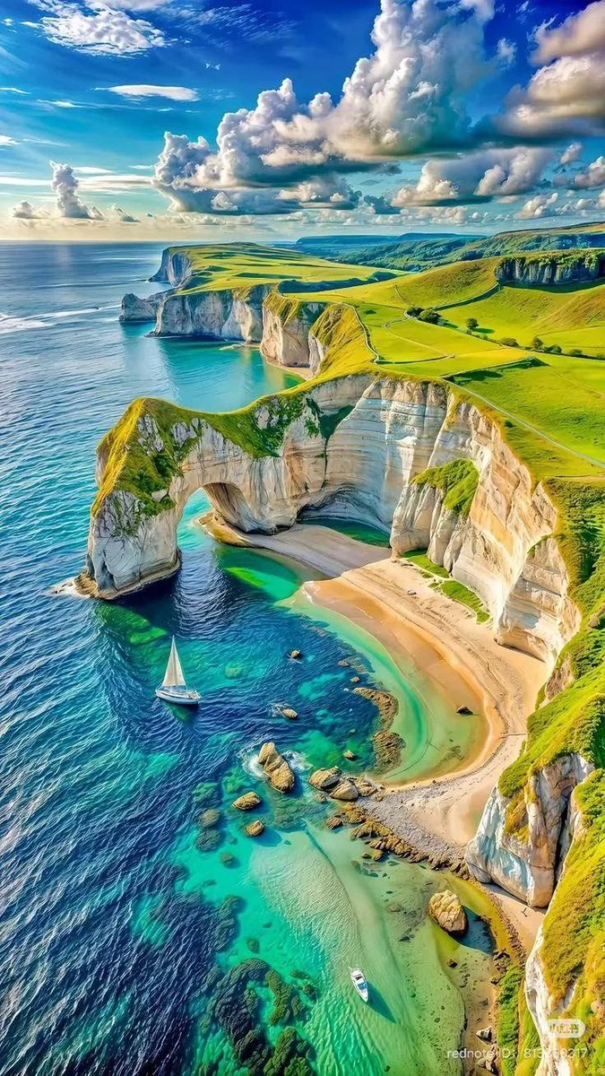 RoamingRoutes1's tweet photo. 📍  Coast in Normandy, France🇺🇸✨ https://t.co/lwrSWovg2X