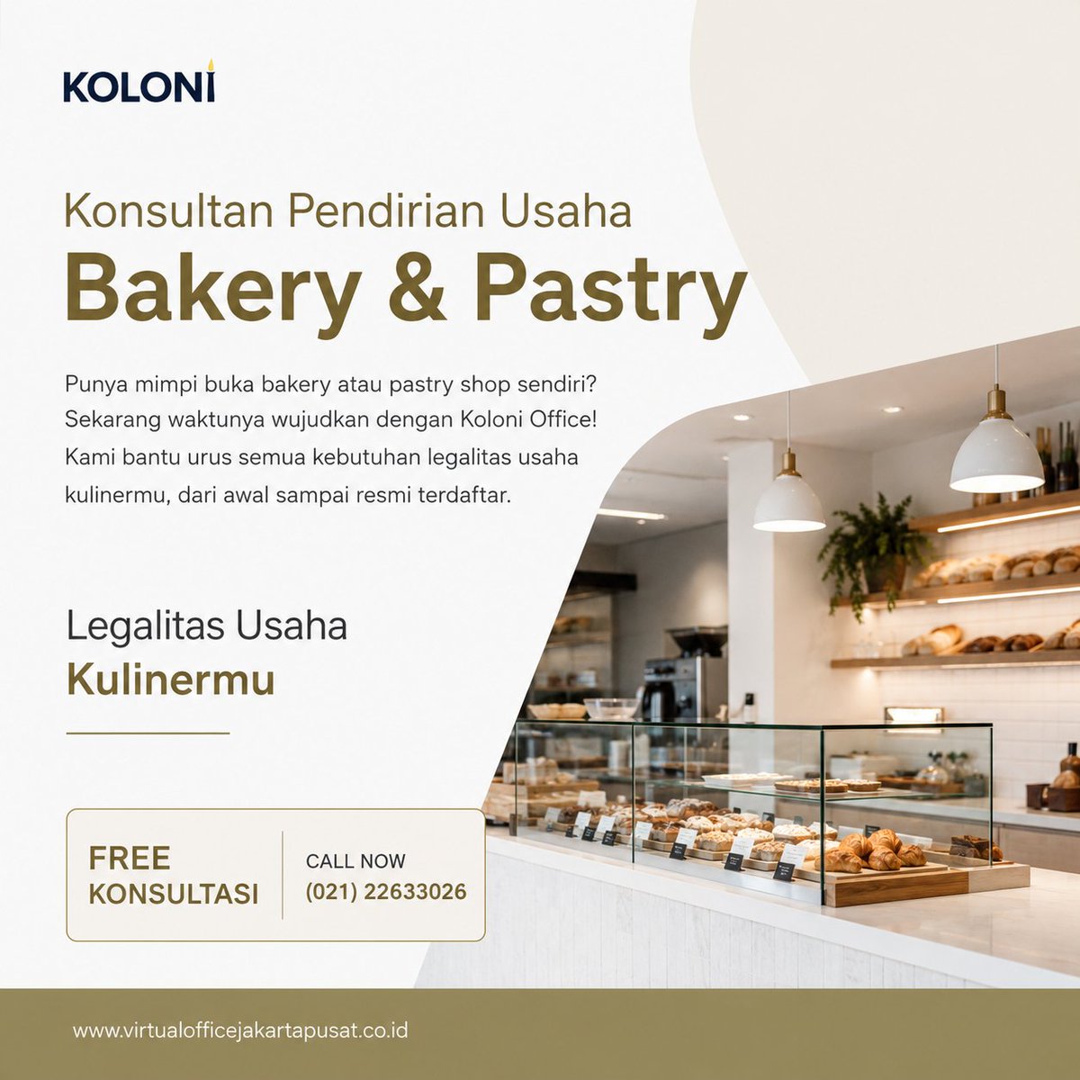 KoloniOffice's tweet photo. Membuka usaha bakery atau pastry tidak hanya membutuhkan resep yang berkualitas, tetapi juga legalitas usaha yang lengkap agar bisnis dapat berjalan dengan aman dan profesional.

Hubungi kami WA 0813-1199-9661

#LegalitasUsaha #JasaPendirianCV #PendirianUsaha #BisnisKuliner #UMKM https://t.co/pETUrvUCnR