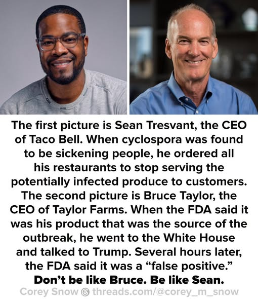 tobosbunny's tweet photo. #cyclospora
#BruceTaylor
#TacoBell https://t.co/e1Uh91x9LU