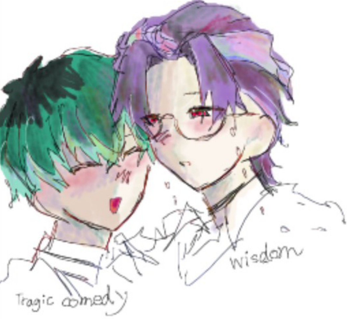 kareandosityu's tweet photo. 絵ちゃでかいた簓と盧笙
#イラスト https://t.co/srraeae1Dh