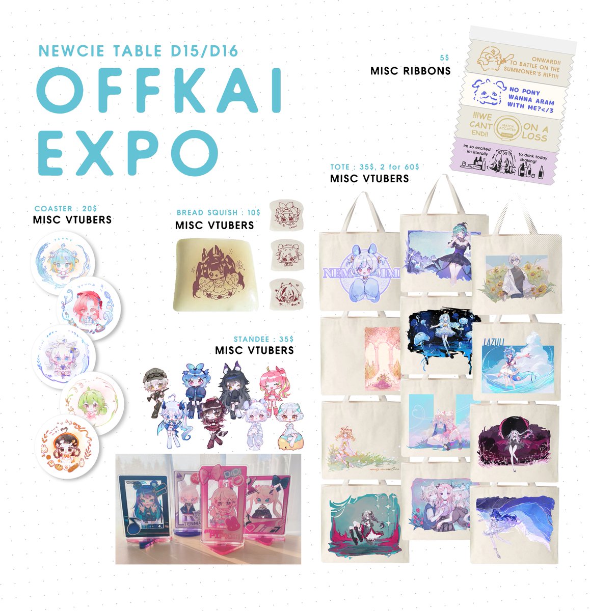 newcie_'s tweet photo. [RT💕]
🪼OFFKAI 2026 CATALOGUE🪼

OFFKAI | #OffkaiGen5
📍San Jose, CA

sorry its late,,, i might have missed some items...
┊✧ many items are VERY limited
┊✧ many of the items are final run
┊✧ most charms will also have sticker vers. as well~ https://t.co/WO8GBckeD9