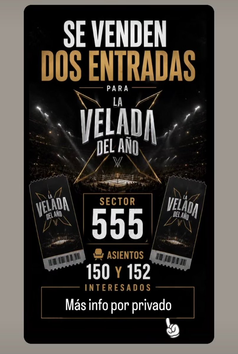 jarota_92's tweet photo. Se venden entradas por no asistir #entradas #veladadelaño #ibai https://t.co/m4c2pRXOGI