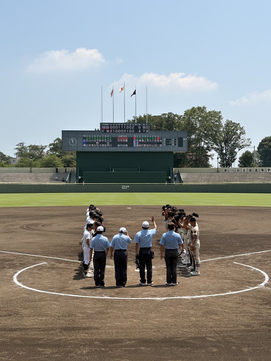 teru_hanshin's tweet photo. 作新学院５ー４石橋
作新、９回に大逆転！！
この夏の土壇場劇は連覇時代の作新のよう！

作新
佐伯くん５打数３安打１打点
大村くん５打数３安打１打点
佐波瀬くん５打数２安打１打点
杉山くん４回無失点好投

石橋
守乱による失点痛かった
山岸くん４打数３安打 https://t.co/dcaXLqo81X