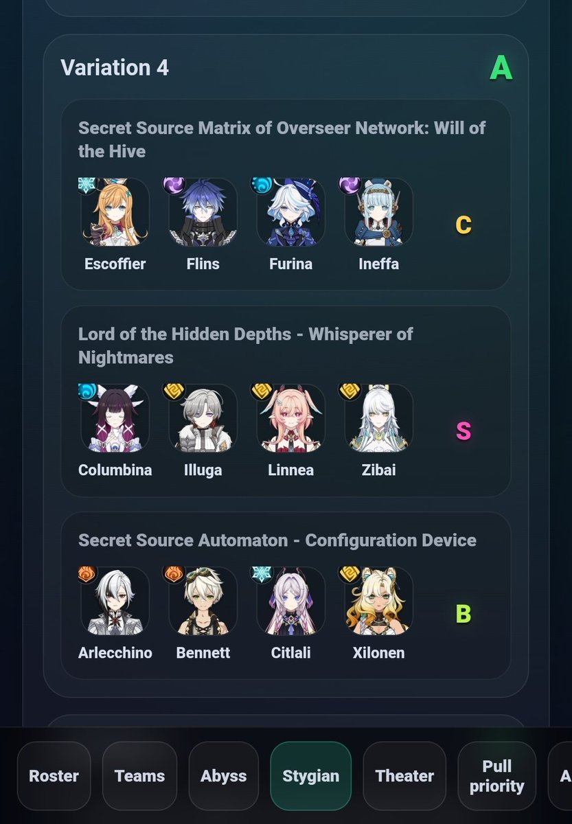 bwamdum's tweet photo. @Somili_ @naberiustar It actually completely clocked my exact teams for stygian 🤯... I'm very impressed https://t.co/wm9dG2AQFr