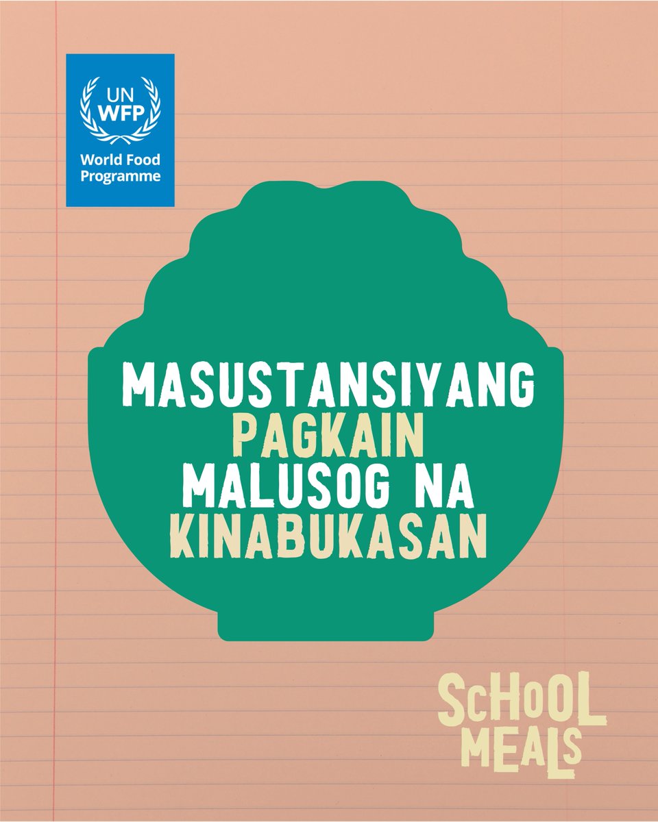WFP_Philippines's tweet photo. Nutritious food for healthier futures ✨

When children have access to nutritious school meals daily, they learn better, attend classes with eagerness, and reach their full potential. 🍽️📚 https://t.co/OJmuxgZwRz