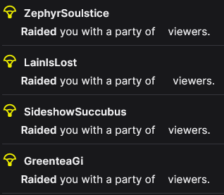 ZerkTheZealous's tweet photo. Damn you people... I hit 400 followers... was hoping this would be... much later.
Time to organize a 24 hour stream for that milestone next month... -nervous laughter- 

Thank you  for the raids @ZephyrSoulstice , @lainislost , @/sideshowsuccubus &amp; @/GreenteaGi https://t.co/WvaYS9wdln