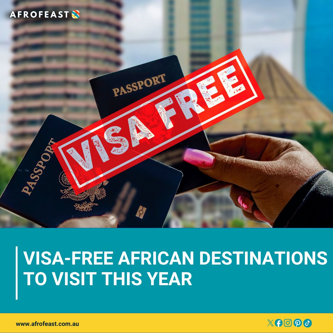 afrofeast's tweet photo. 🌍✈️ Explore the best visa-free African destinations to visit this year! Discover breathtaking beaches, wildlife, vibrant cities, and unforgettable adventures without the visa hassle. 🛂
#Afrofeast #VisaFree #AfricaTravel #TravelAfrica #AfricanDestinations #Travel2026 #Wanderlust #ExploreAfrica