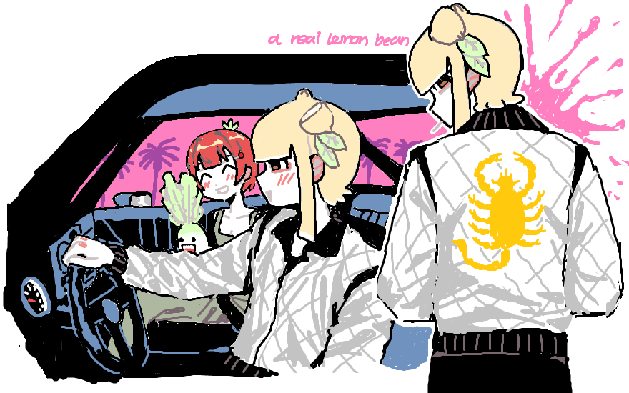 woomyburger's tweet photo. lemon and tomato girl https://t.co/3CXg1WLAo5