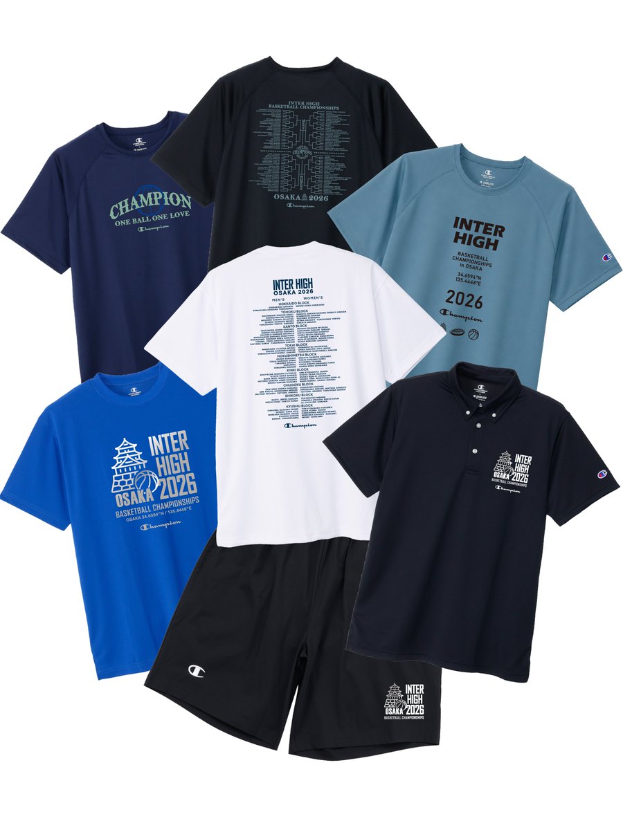 Champion_jpsc's tweet photo. 【インターハイ2026 大会記念ウェアコレクション販売開始！】​

☑︎特設サイトはこちら
https://t.co/uMz3S3wAHJ

全国高等学校総合体育大会通称インターハイが近畿地方にて開催！ ​

Champion公式オンラインストアにて、「インターハイ2026 大会記念ウェアコレクション」を7/22(水)〜先行販売開始！​

今年は新機能アイテムとして、持続冷感機能付きの大会記念Tシャツも販売するので、是非体感ください！