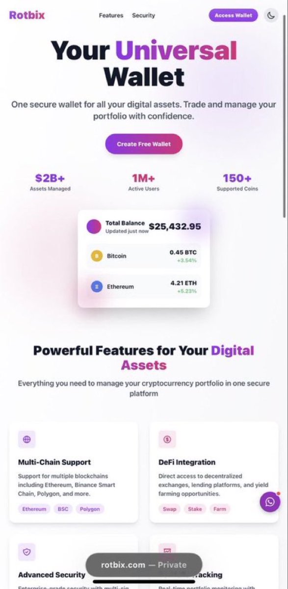 djay_scott_'s tweet photo. .,⚠️ #Rotbix.com #RotbixScam #ExchangeScam #TradingScam
Scam Operation – security checks give https://t.co/KaCCe8oqKD a 1/100 trust score and show it blacklisted by multiple vendors. Do not connect your wallet, log in, or deposit anything there. If you’re a victim of this platform send A Dm.