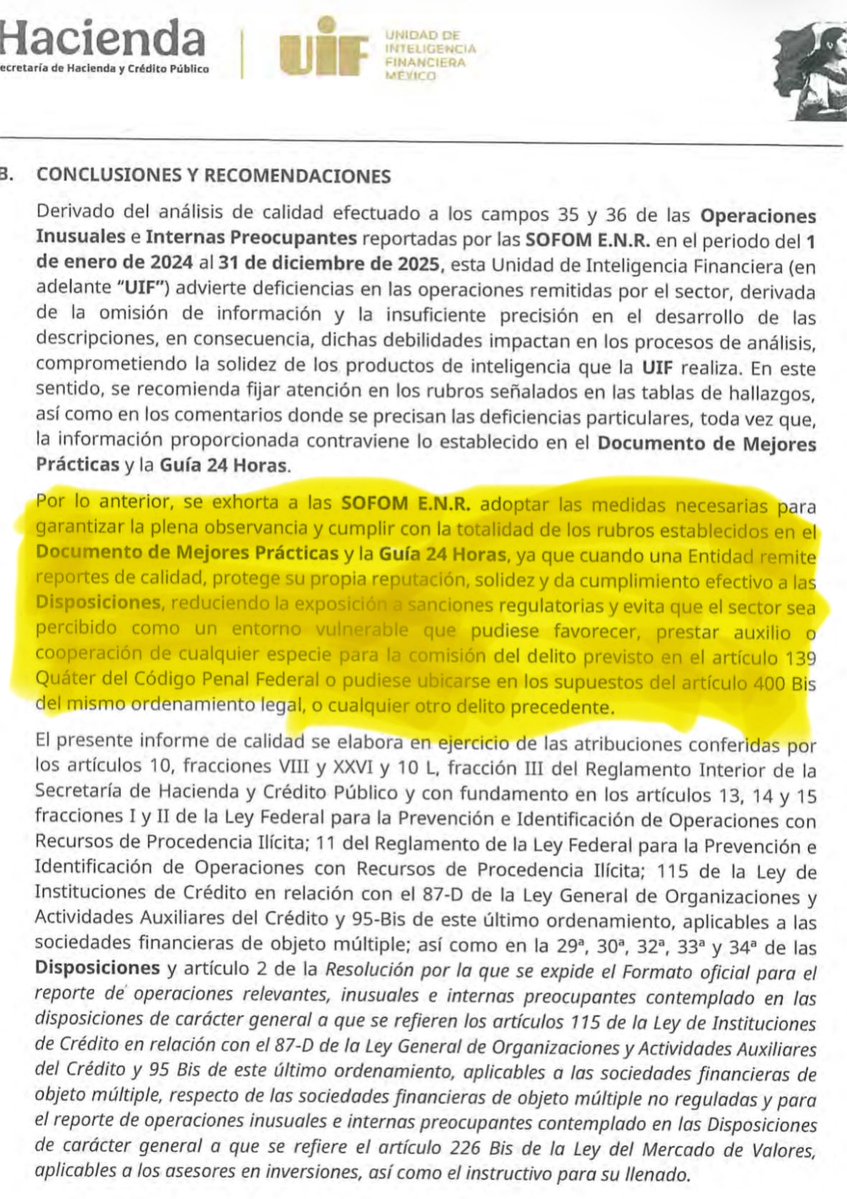 mario_dico50's tweet photo. 🔴 AL CIERRE: MORENISTAS APARECEN COMO DUEÑOS O ACCIONISTAS ; Las Sofomes ENR son foco de lavado de dinero “ la UIF las exhorta a mejorar sus reportes ya que al estar mal elaborados dificultan la detección de operaciones mal habidas “. Hay políticos de Morena que son dueños o accionistas de este tipo de entidades financieras