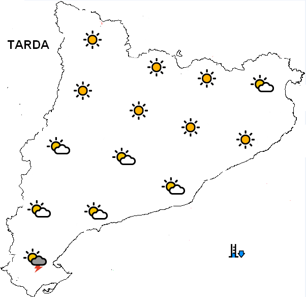 MeteoElpito's tweet photo. TEMPS CATALUNYA DIMECRES 22 JULIOL https://t.co/Zem43ZwrDQ
