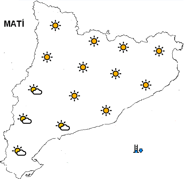 MeteoElpito's tweet photo. TEMPS CATALUNYA DIMECRES 22 JULIOL https://t.co/Zem43ZwrDQ