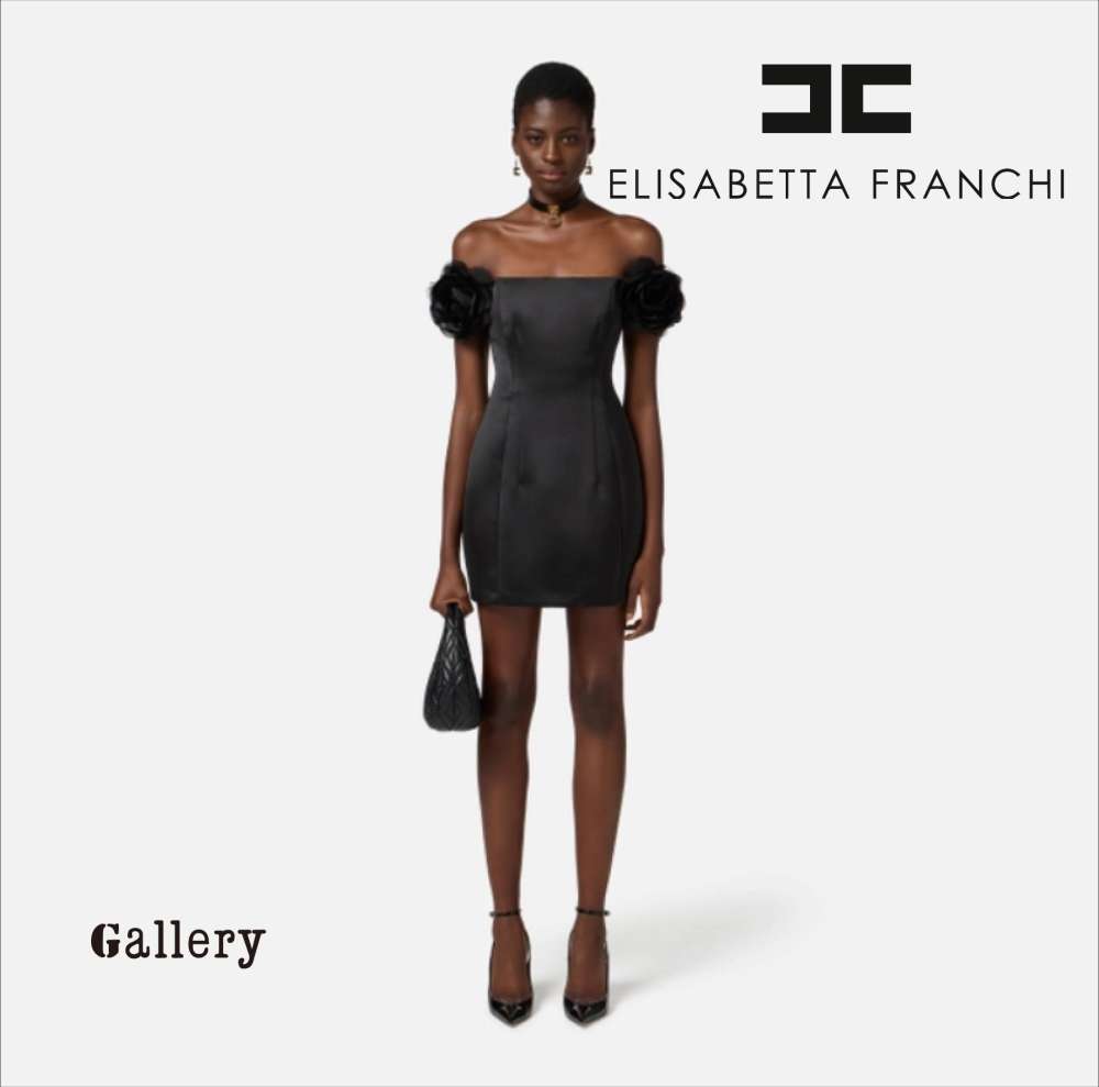 ◇ELISABETTA FRANCHI◇ミニドレス入荷 高密度サテン素材のリトル