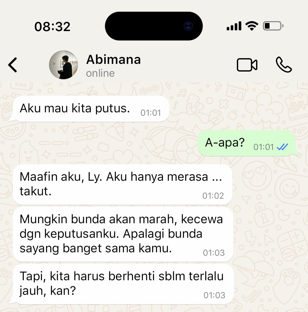 MegaaaQuee9770's tweet photo. —01 Warmth of Love
.
Sorry kalau waktunya kurang sesuai, lupa diedit. Pemula buat AU

#watmthoflove #au #ceritaau #alternativeuniverse https://t.co/UVK1ZxIHzZ