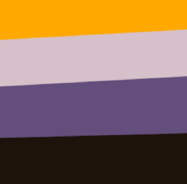 Justcosmoagain's tweet photo. Nonbinary flag color picked from the street right outside the dremmur residence https://t.co/8Wq9cqQZ1H
