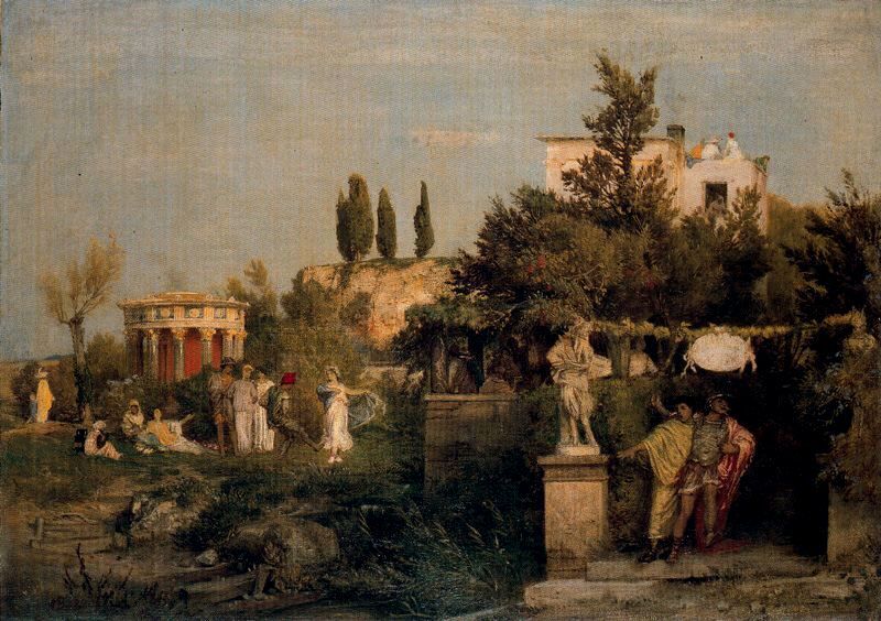 ArnoldBocklin's tweet photo. Tavern in ancient Rome #artbots #bocklin https://t.co/HjeuYWpVK4