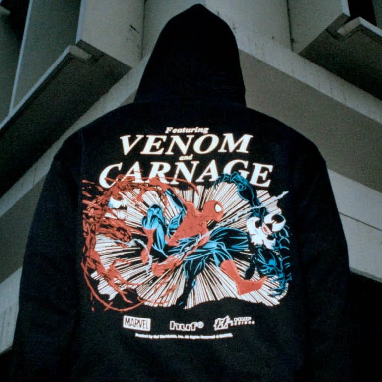 fullress's tweet photo. 歴代のSpider-Manシリーズからインスピレーションを得た HUF × MARVEL COLLECTIONが2026年 7/24 発売 (スパイダーマン ハフ マーベル コレクション)

・映画『Spider-Man: Brand New Day』の劇場公開に合わせてローンチ

https://t.co/LgQABHU1wb https://t.co/QTXNhkGcyF