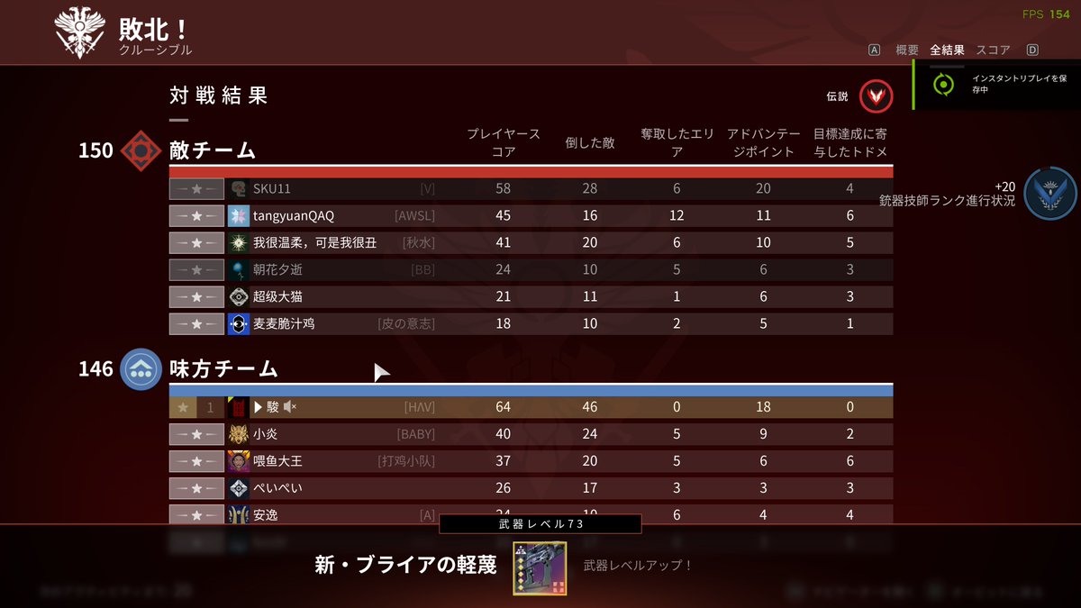 Shun_JPs's tweet photo. 46kill敗北!!!💩 https://t.co/0P9pUEAOYP
