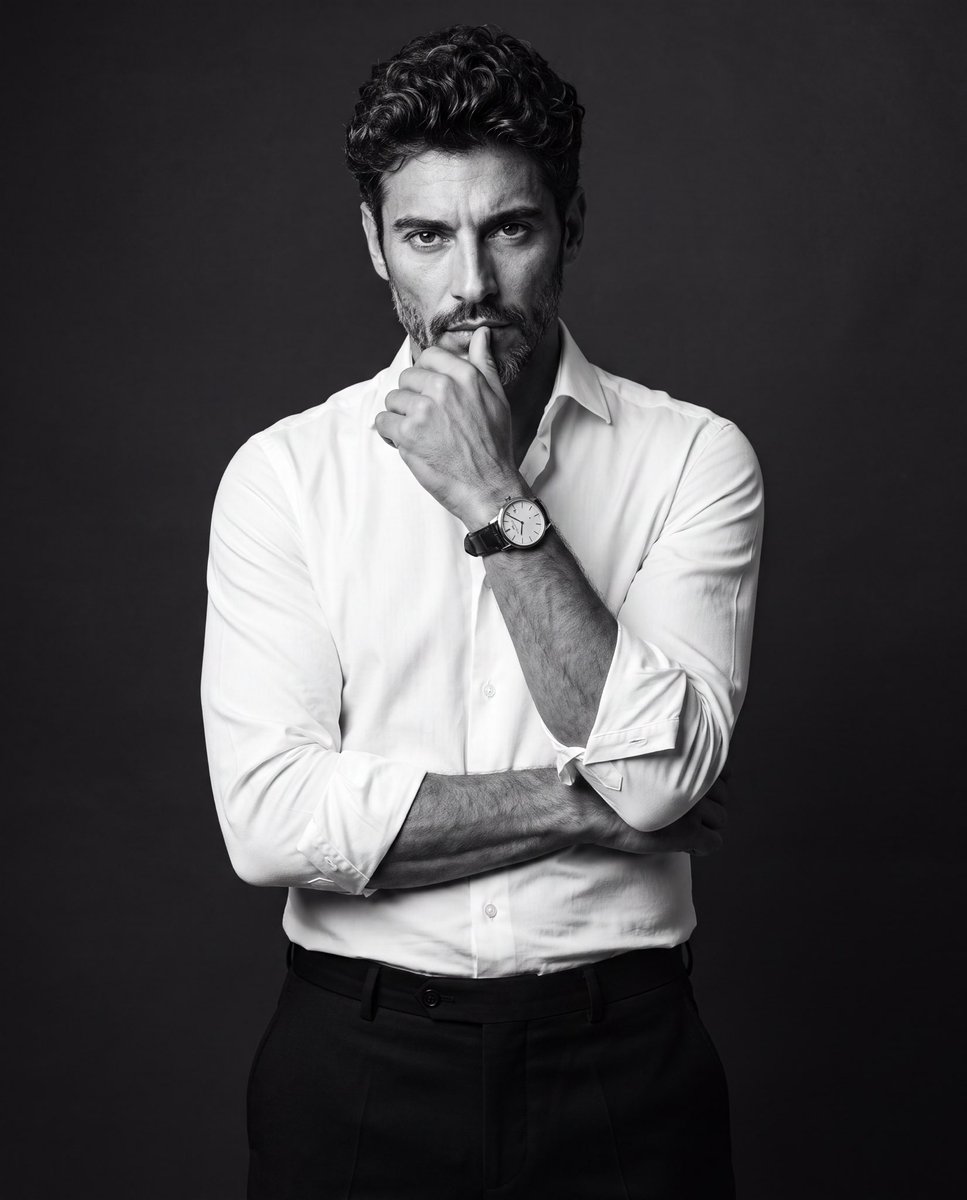 Black and White Studio Portrait of a Man