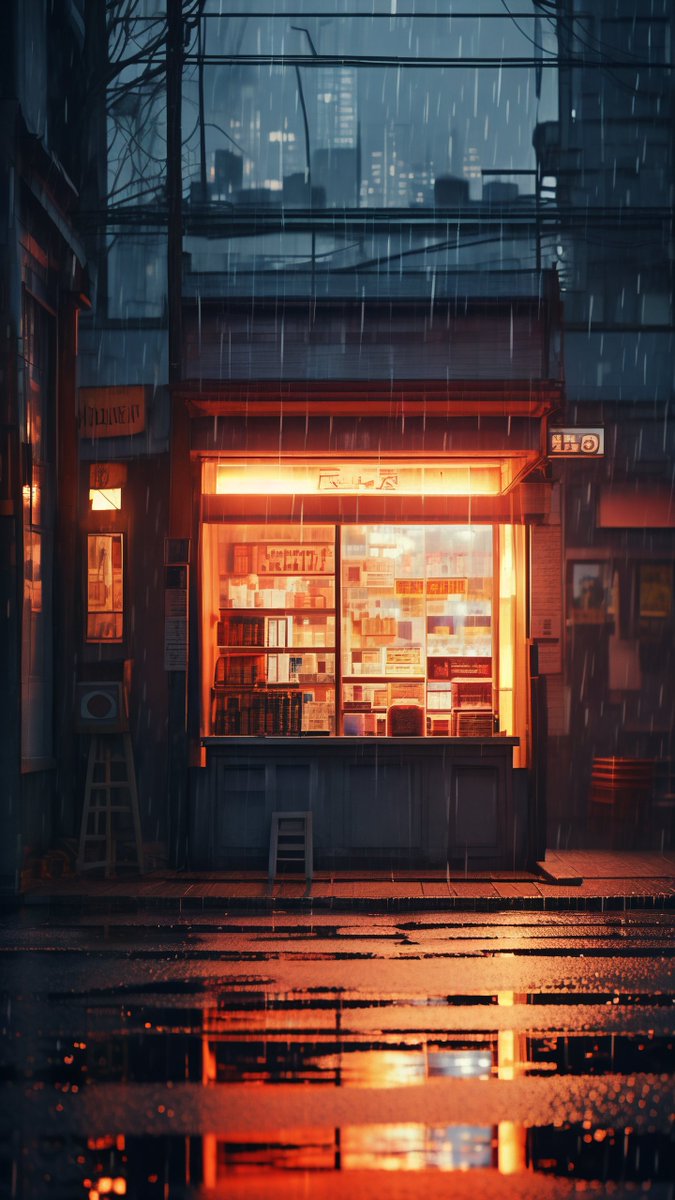 lllopopal's tweet photo. Rainy alley glows with neon vibes—these quiet urban moments hit different. https://t.co/5HLV1a97DP