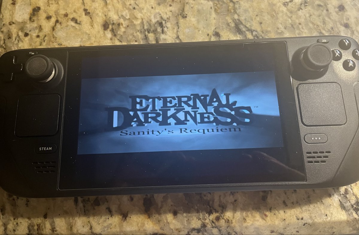 JimmyGermz's tweet photo. I did a thing …
… then I got Eternal Darkness running on my Steam Deck.

❤️‍🔥

#EternalDarkness #Gaming #SteamDeck #DenisDyack #GameCube #Lovecraftian https://t.co/gD3vPXgNyC