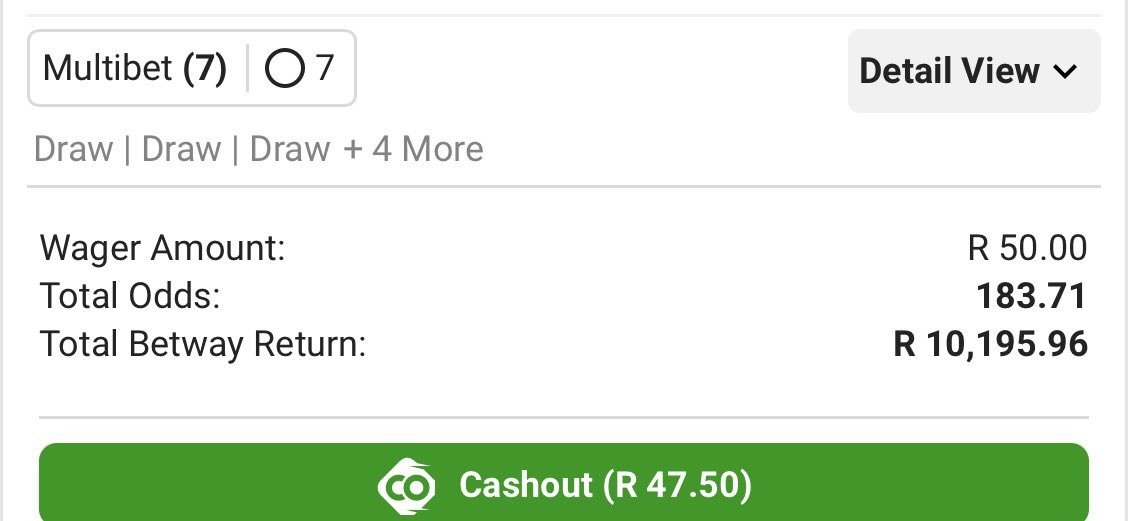 Mohale_Evans's tweet photo. 183odds 
For 1st Half Draw ✅🔥
Booking Code 👉 BW63F70310. https://t.co/Whit7wvdUH