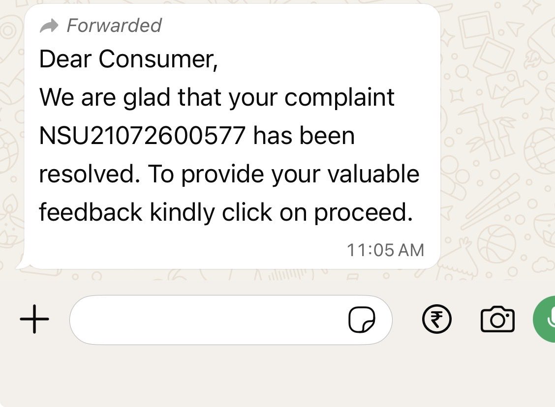 debdut000's tweet photo. Dear @SEVA_NBPDCL with extreme frustration &amp; disappointment wanted to bring this to your attention that the complaint (NSU21072600577) generated by my senior citizen mother was marked resolved without establishing any contact or providing any resolution. https://t.co/2RrstRSKuI