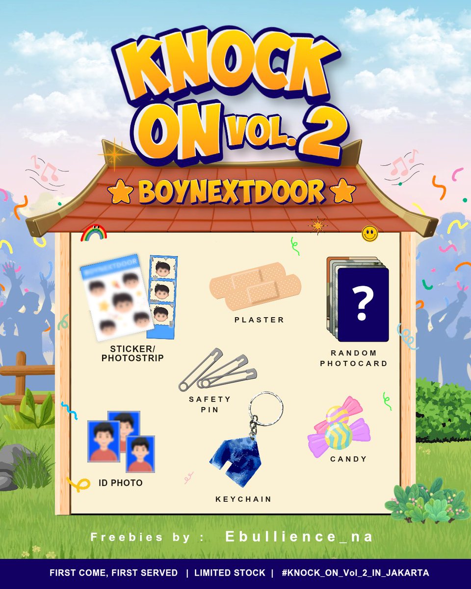 ebullience_na's tweet photo. ˖ᯓ★. BOYNEXTDOOR KNOCK ON VOL 2 IN JAKARTA ★ᯓ˖

🏠 Freebies by @ebullience_na

🗓️Sabtu, 05 Desember2026
📍ICE BSD Hall 5–6
⏰TBA 

#KNOCK_ON_Vol_2_IN_JAKARTA #BOYNEXTDOOR #보이넥스트도어 https://t.co/FZUnuv7IYQ