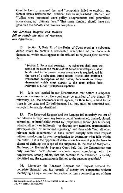ElizaX11235813's tweet photo. SENATOR-JUDGE ALAN PETER CAYETANO'S

WRITTEN CONTINUING OBJECTION TO THE RULING OF THE PRESIDING OFFICER DATED 20 JULY 2026

as published on the VPSD IMPEACHMENT TRIAL JOURNAL 20 JULY 2026 (1/3) https://t.co/OOwj67elgW