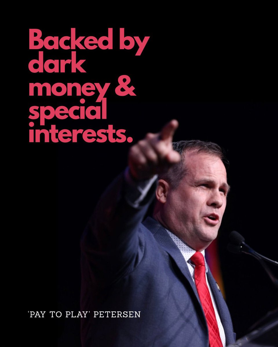 TeamMayesAZ's tweet photo. Warren Petersen has shown Arizonans exactly what kind of Attorney General he would be and it's not someone who puts Arizona families first. Your Attorney General should fight for Arizona—not special interests, not extremists, and not conspiracy theorists. https://t.co/tTwBJmIS1o