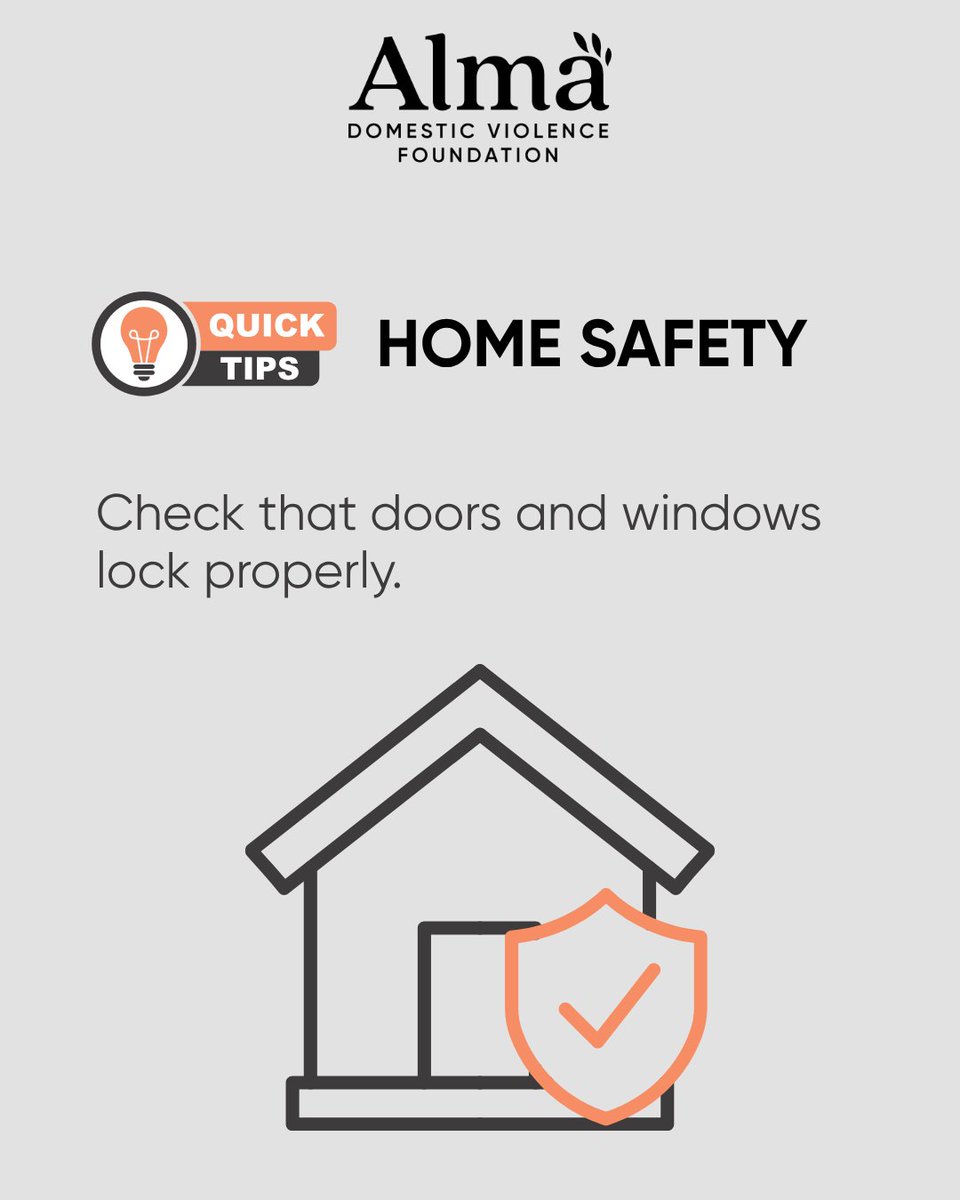 alma_dvf's tweet photo. Feeling safer at home starts with small, practical steps. If you're rebuilding your life after abuse, remember that every step you take to create a safer environment matters.
You deserve to feel safe where you live.
#HomeSafety #SafetyFirst #AlmaDVF https://t.co/yQlt3L9ER5