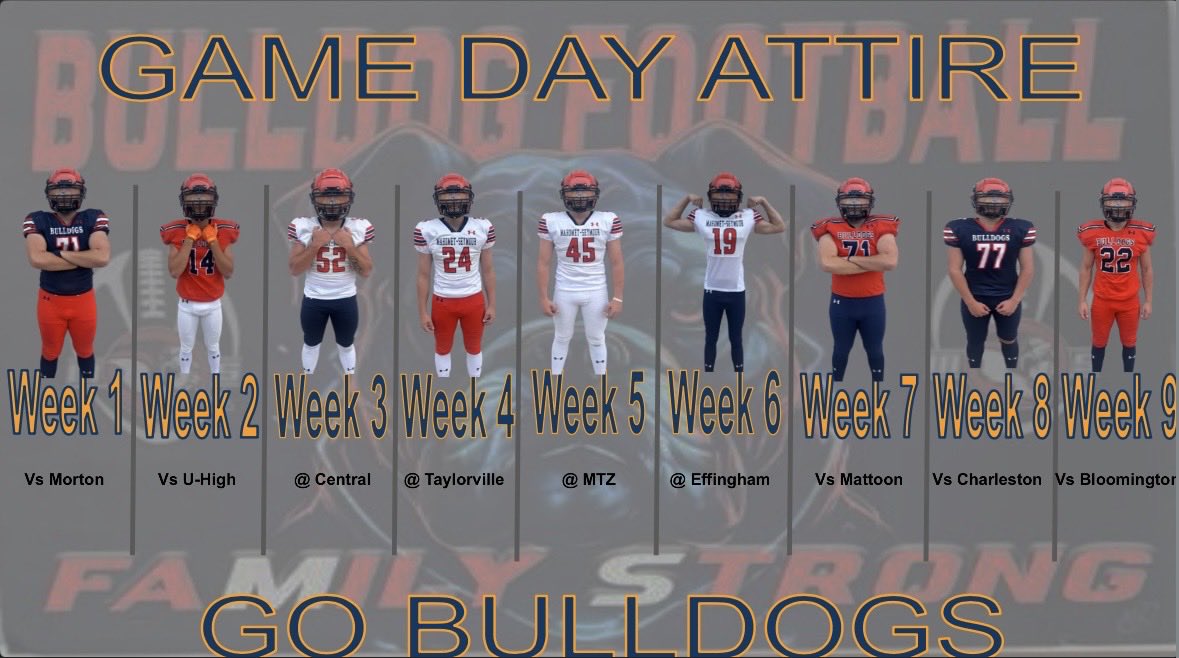 MSBulldogFTBL's tweet photo. 💥 🔥 🟧🏈 ⭐️ 🟦🔥 💥
GAME 💧 DROP
GO BULLDOGS!!!
#FamilyStrong https://t.co/1yKX398Ijh
