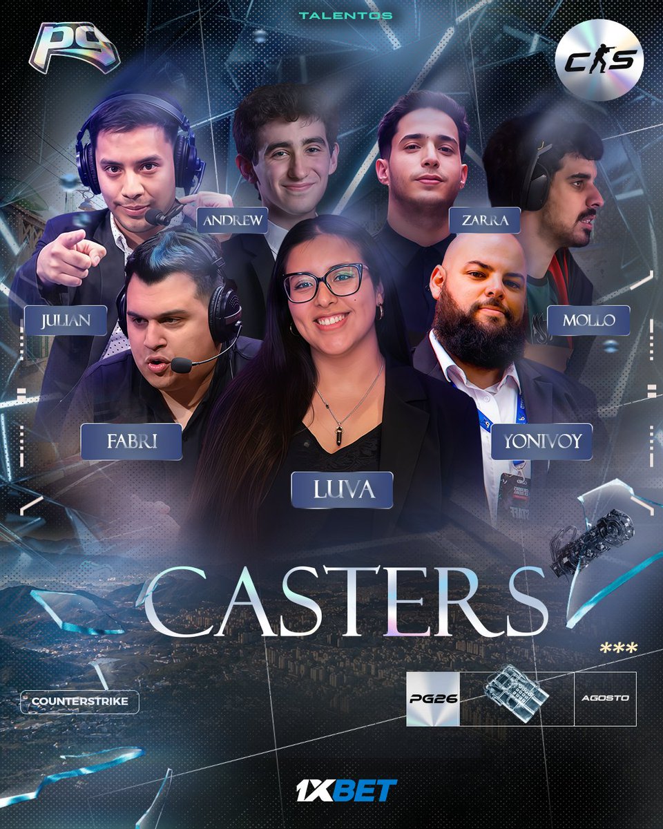 PuntoGamers_'s tweet photo. ¡CASTERS! ❤

Muchas voces, diferentes estilos y casteos únicos, para que te sientas acompañado en cada momento de las transmisiones. ¡Lo que se viene es increíble! 🤩

🎙️ @FabriPanozzo @luvaist @_yonivoy @JZarraGG @JulianJaro @Andr3wcast @pablomollo_ 

⏰ Lunes 20:00H
📺 https://t.co/lbLIuUrmmy