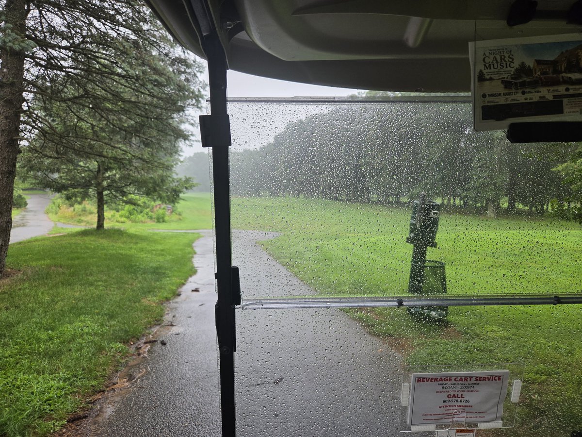 JerryRecco's tweet photo. Tough weather day. Trying to get final 5 holes in. Tomorrow, @willcolon66 is back with me from 6a to 10a on @WFAN660 and @CBSSportsNet https://t.co/x8vL4PPAVE