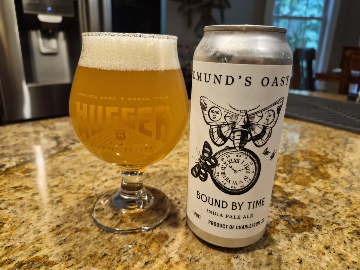 scottvillers's tweet photo. #drinkcheck #scbeer @eobrewingco "Bound By Time" IPA https://t.co/5m8q9mf0sv