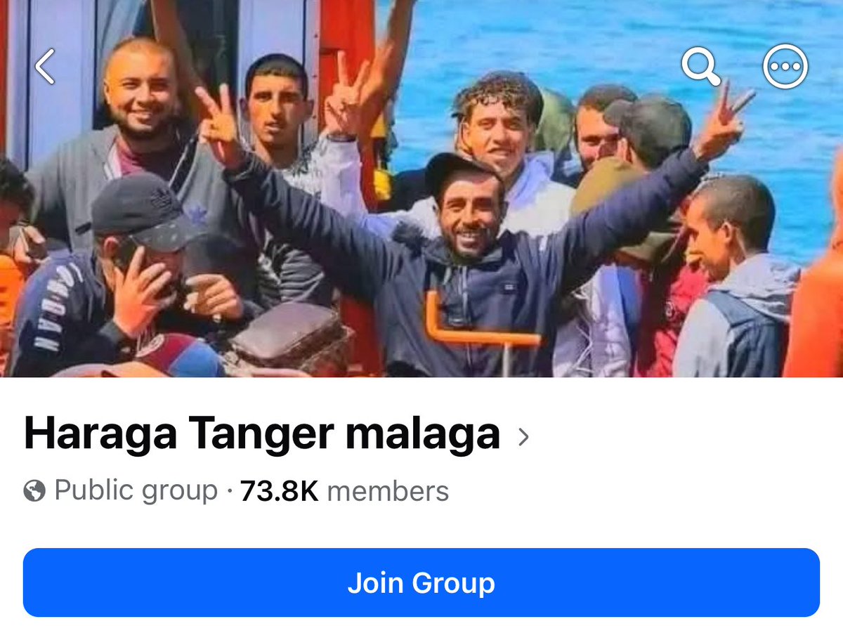 BrotherRasheed's tweet photo. Facebook’s Open Marketplace for Illegal Migration

One of the key terms used for illegal migration by Moroccans and North Africans is “Haraga” (حرّاقة), which literally means “burners.” The term became popular in the 1990s because many migrants would burn their identity documents before crossing illegally, making it harder for the receiving country to verify their nationality and deport them to their country of origin.

For years, the word Haraga has been openly used in the names of Facebook and WhatsApp groups dedicated to organizing and facilitating illegal migration. These groups coordinate routes, logistics, contacts, and smuggling services, yet many remain active while Facebook removes pages over far less serious issues.

Examples include:

1. Haraga Maroc (since 2021) – 13,000 members. A space coordinating illegal crossings to Spain.
2. Haraga Tanger Malaga (since 2023) – 73,000 members. Dedicated to illegal migration logistics and services.
3. Haraga DZ (since 2022) – 16,000 members. An Algerian group coordinating dates, routes, and crossings to Spain.
4. Haraga_Maroc عشاق الغربة (since 2023) – 45,000 members. Shares news, logistics, and information related to illegal crossings to Spain.
5. Haraga2019 (since 2019) – 83,000 members. Advertises visas, work contracts, and migration services, alongside scams targeting would-be migrants.

The Moroccan government, the Spanish government, the European Union, and Meta all know these networks exist. If they are serious about fighting human trafficking and illegal migration, enforcement should begin in the digital space where these networks recruit, organize, and coordinate.
@facebook @Meta @INTERPOL_HQ